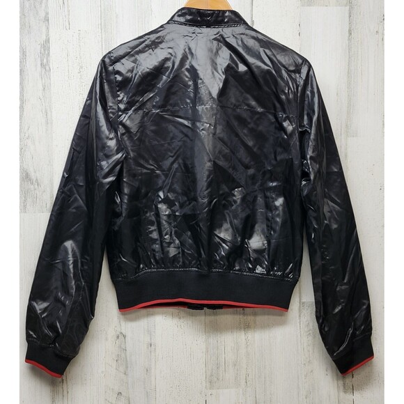 Southpole Jacket Women Large Black Cropped Embroidered Logo Y2k - Picture 2 of 12